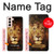 W3182 Lion Hard Case and Leather Flip Case For Samsung Galaxy S21 5G