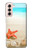 W3212 Sea Shells Starfish Beach Hard Case and Leather Flip Case For Samsung Galaxy S21 5G