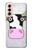 W3257 Cow Cartoon Hard Case and Leather Flip Case For Samsung Galaxy S21 5G