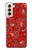 W3354 Red Classic Bandana Hard Case and Leather Flip Case For Samsung Galaxy S21 5G