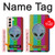 W3437 Alien No Signal Hard Case and Leather Flip Case For Samsung Galaxy S21 5G