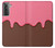 W3754 Strawberry Ice Cream Cone Hard Case and Leather Flip Case For Samsung Galaxy S21 5G