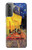 W0929 Van Gogh Cafe Terrace Hard Case and Leather Flip Case For Samsung Galaxy S21 Plus 5G, Galaxy S21+ 5G