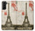 W2108 Eiffel Tower Paris Postcard Hard Case and Leather Flip Case For Samsung Galaxy S21 Plus 5G, Galaxy S21+ 5G