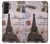 W2211 Paris Postcard Eiffel Tower Hard Case and Leather Flip Case For Samsung Galaxy S21 Plus 5G, Galaxy S21+ 5G