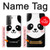 W2662 Cute Panda Cartoon Hard Case and Leather Flip Case For Samsung Galaxy S21 Plus 5G, Galaxy S21+ 5G