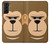 W2721 Cute Grumpy Monkey Cartoon Hard Case and Leather Flip Case For Samsung Galaxy S21 Plus 5G, Galaxy S21+ 5G