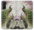 W2773 Peacock Chinese Brush Painting Hard Case and Leather Flip Case For Samsung Galaxy S21 Plus 5G, Galaxy S21+ 5G