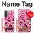 W2943 Pink Rose Hard Case and Leather Flip Case For Samsung Galaxy S21 Plus 5G, Galaxy S21+ 5G