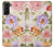 W3035 Sweet Flower Painting Hard Case and Leather Flip Case For Samsung Galaxy S21 Plus 5G, Galaxy S21+ 5G