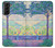 W3349 Paul Signac Terrace of Meudon Hard Case and Leather Flip Case For Samsung Galaxy S21 Plus 5G, Galaxy S21+ 5G