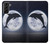 W3510 Dolphin Moon Night Hard Case and Leather Flip Case For Samsung Galaxy S21 Plus 5G, Galaxy S21+ 5G