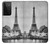 W2350 Old Paris Eiffel Tower Hard Case and Leather Flip Case For Samsung Galaxy S21 Ultra 5G