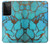 W2685 Aqua Turquoise Gemstone Graphic Printed Hard Case and Leather Flip Case For Samsung Galaxy S21 Ultra 5G