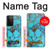 W2685 Aqua Turquoise Gemstone Graphic Printed Hard Case and Leather Flip Case For Samsung Galaxy S21 Ultra 5G