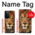 W2870 Lion King of Beasts Hard Case and Leather Flip Case For Samsung Galaxy S21 Ultra 5G