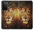 W3182 Lion Hard Case and Leather Flip Case For Samsung Galaxy S21 Ultra 5G