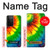 W3422 Tie Dye Hard Case and Leather Flip Case For Samsung Galaxy S21 Ultra 5G