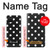 W2299 Black Polka Dots Hard Case and Leather Flip Case For Samsung Galaxy A12