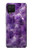 W3713 Purple Quartz Amethyst Graphic Printed Hard Case and Leather Flip Case For Samsung Galaxy A12