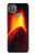 W0745 Volcano Lava Hard Case and Leather Flip Case For Motorola Moto G9 Power