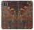 W2714 Rust Steel Texture Graphic Printed Hard Case and Leather Flip Case For Motorola Moto G9 Power