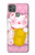 W3025 Pink Maneki Neko Lucky Cat Hard Case and Leather Flip Case For Motorola Moto G9 Power