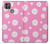 W3500 Pink Floral Pattern Hard Case and Leather Flip Case For Motorola Moto G9 Power