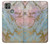 W3717 Rose Gold Blue Pastel Marble Graphic Printed Hard Case and Leather Flip Case For Motorola Moto G9 Power