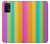W3678 Colorful Rainbow Vertical Hard Case and Leather Flip Case For Samsung Galaxy A32 5G
