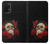 W3753 Dark Gothic Goth Skull Roses Hard Case and Leather Flip Case For Samsung Galaxy A32 5G