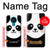 W2662 Cute Panda Cartoon Hard Case and Leather Flip Case For Nokia 3.4