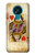 W2833 Poker Card Queen Hearts Hard Case and Leather Flip Case For Nokia 3.4