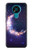 W3324 Crescent Moon Galaxy Hard Case and Leather Flip Case For Nokia 3.4