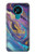 W3676 Colorful Abstract Marble Stone Hard Case and Leather Flip Case For Nokia 3.4