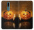 W1083 Pumpkin Spider Candles Halloween Hard Case and Leather Flip Case For Nokia 2.4