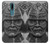 W1827 Japan Samurai Helmet Hard Case and Leather Flip Case For Nokia 2.4