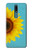 W3039 Vintage Sunflower Blue Hard Case and Leather Flip Case For Nokia 2.4