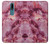 W3052 Pink Marble Graphic Printed Hard Case and Leather Flip Case For Nokia 2.4