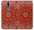 W3355 Bandana Red Pattern Hard Case and Leather Flip Case For Nokia 2.4