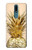 W3490 Gold Pineapple Hard Case and Leather Flip Case For Nokia 2.4