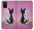 W1832 Love Cat Hard Case and Leather Flip Case For Samsung Galaxy A02s, Galaxy M02s