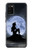 W2668 Mermaid Silhouette Moon Night Hard Case and Leather Flip Case For Samsung Galaxy A02s, Galaxy M02s