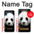 W1072 Panda Bear Hard Case and Leather Flip Case For Samsung Galaxy A04, Galaxy A02, M02