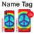 W1870 Tie Dye Peace Hard Case and Leather Flip Case For Samsung Galaxy A04, Galaxy A02, M02