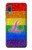 W2900 Rainbow LGBT Lesbian Pride Flag Hard Case and Leather Flip Case For Samsung Galaxy A04, Galaxy A02, M02