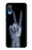 W3101 X-ray Peace Sign Fingers Hard Case and Leather Flip Case For Samsung Galaxy A04, Galaxy A02, M02