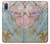 W3717 Rose Gold Blue Pastel Marble Graphic Printed Hard Case and Leather Flip Case For Samsung Galaxy A04, Galaxy A02, M02