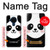 W2662 Cute Panda Cartoon Hard Case and Leather Flip Case For Nokia 5.4