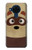 W2825 Cute Cartoon Raccoon Hard Case and Leather Flip Case For Nokia 5.4